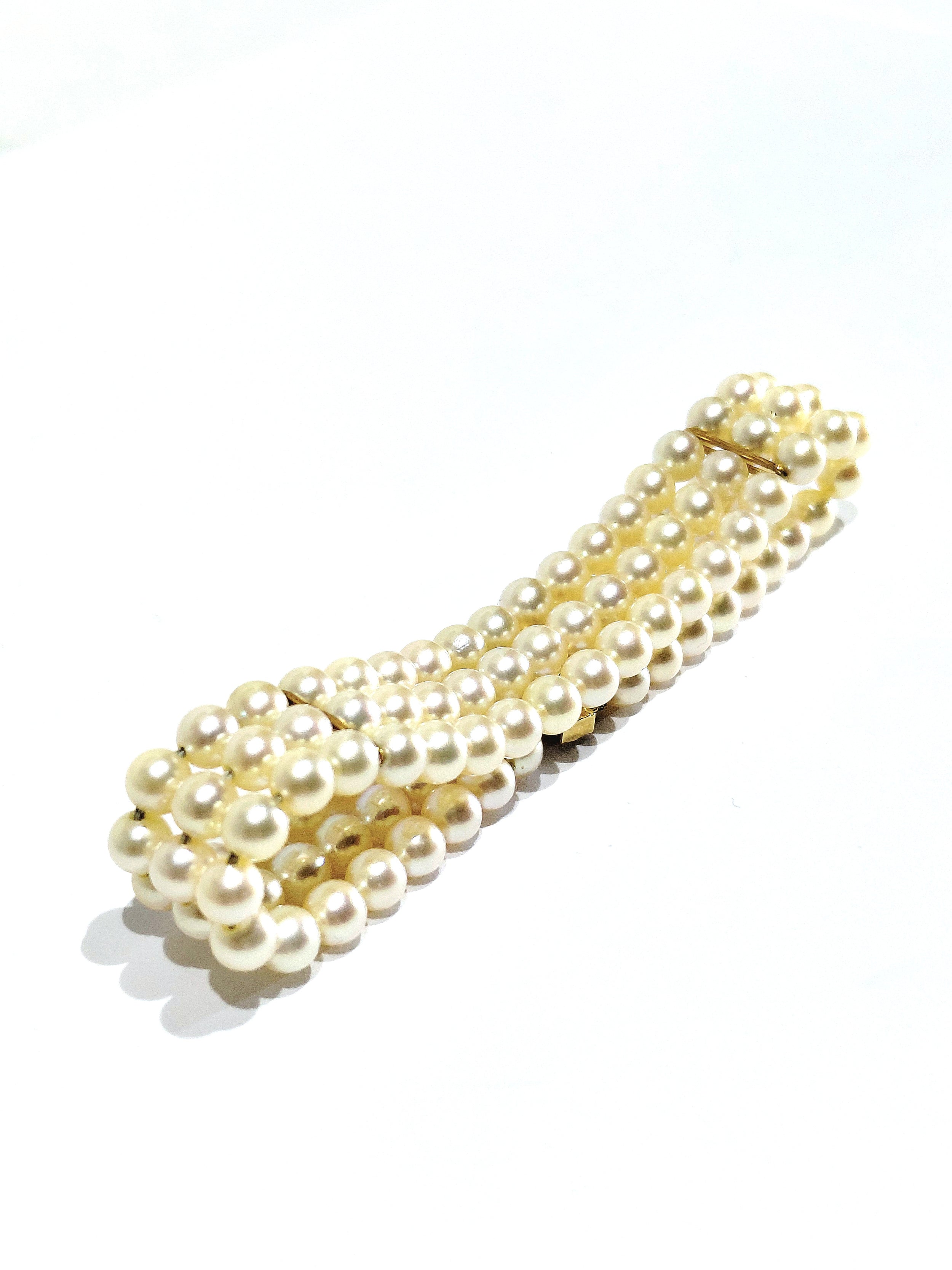 Gold and Pearl Bracelet