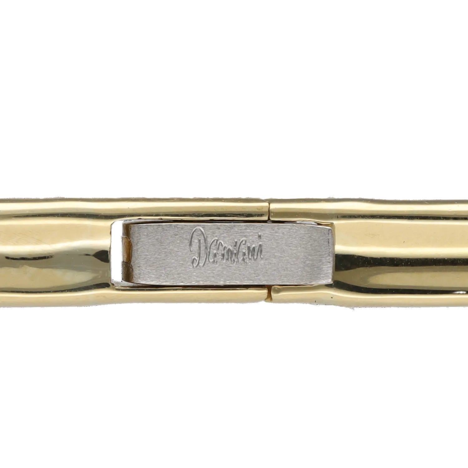 White Gold, Yellow Gold, and Diamond Link Necklace