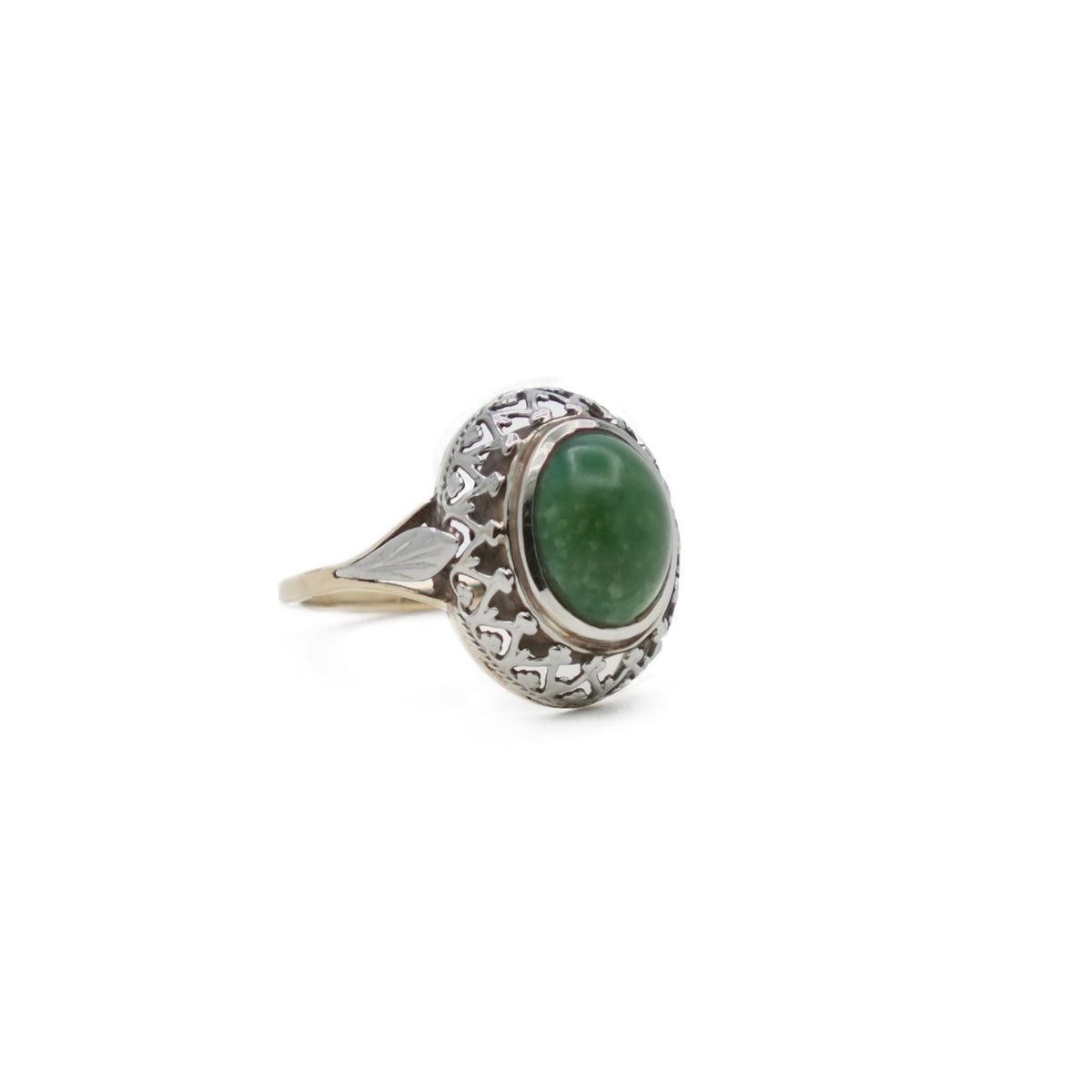 Bague en or blanc, or jaune et turquoise