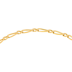Yellow Gold Figaro Chain Bracelet