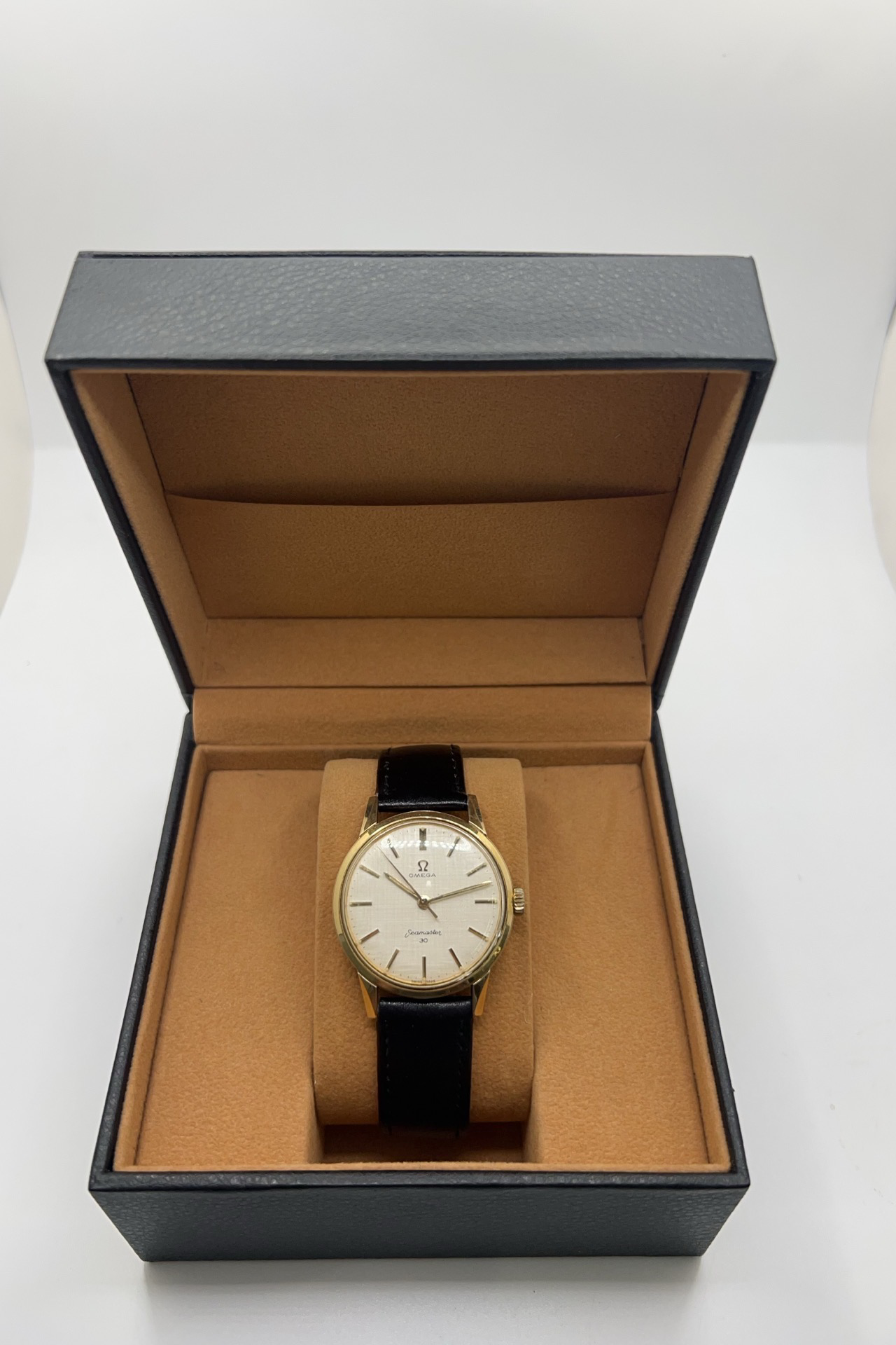 OMEGA "Seamaster 300" Watch in Stainless Steel and Leather