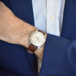 UNIVERSAL GENEVE "Uni-Compax" Steel Watch