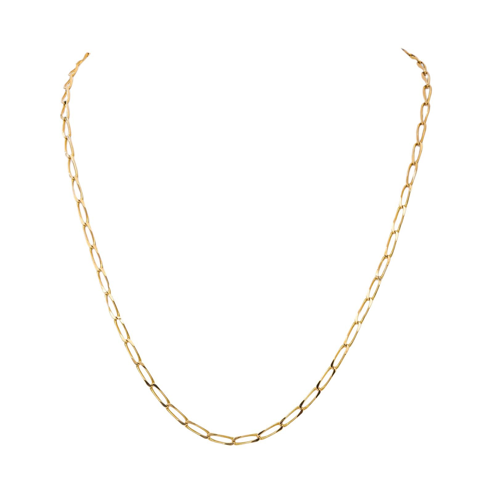 Yellow Gold Horse-Link Necklace