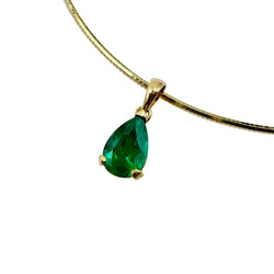 Yellow Gold and Emerald Pendant