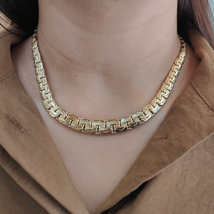 Yellow Gold Link Necklace