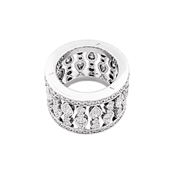 Bague Chopard, "Haute Joaillerie" or blanc et diamants.