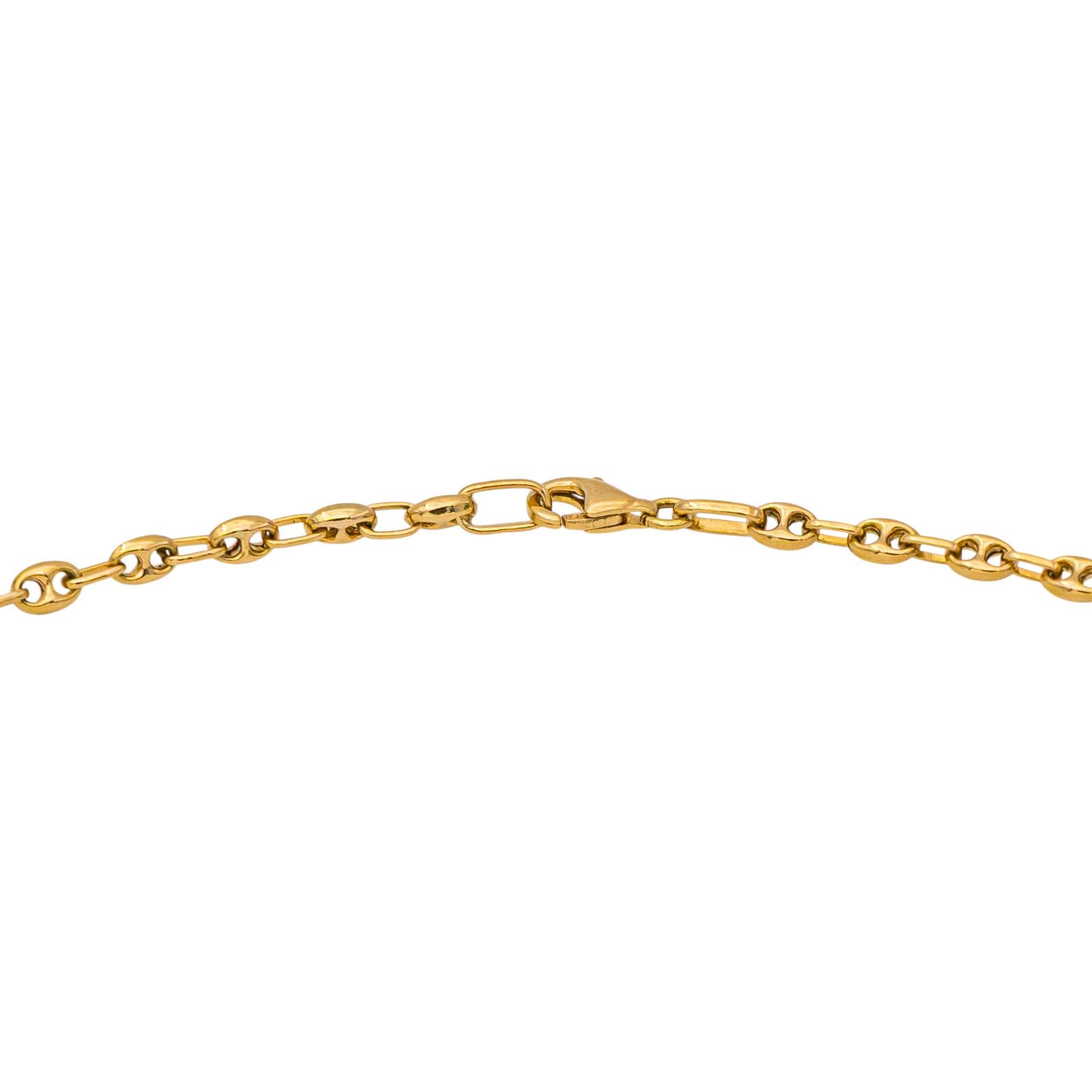 Collier Grain de café Or jaune