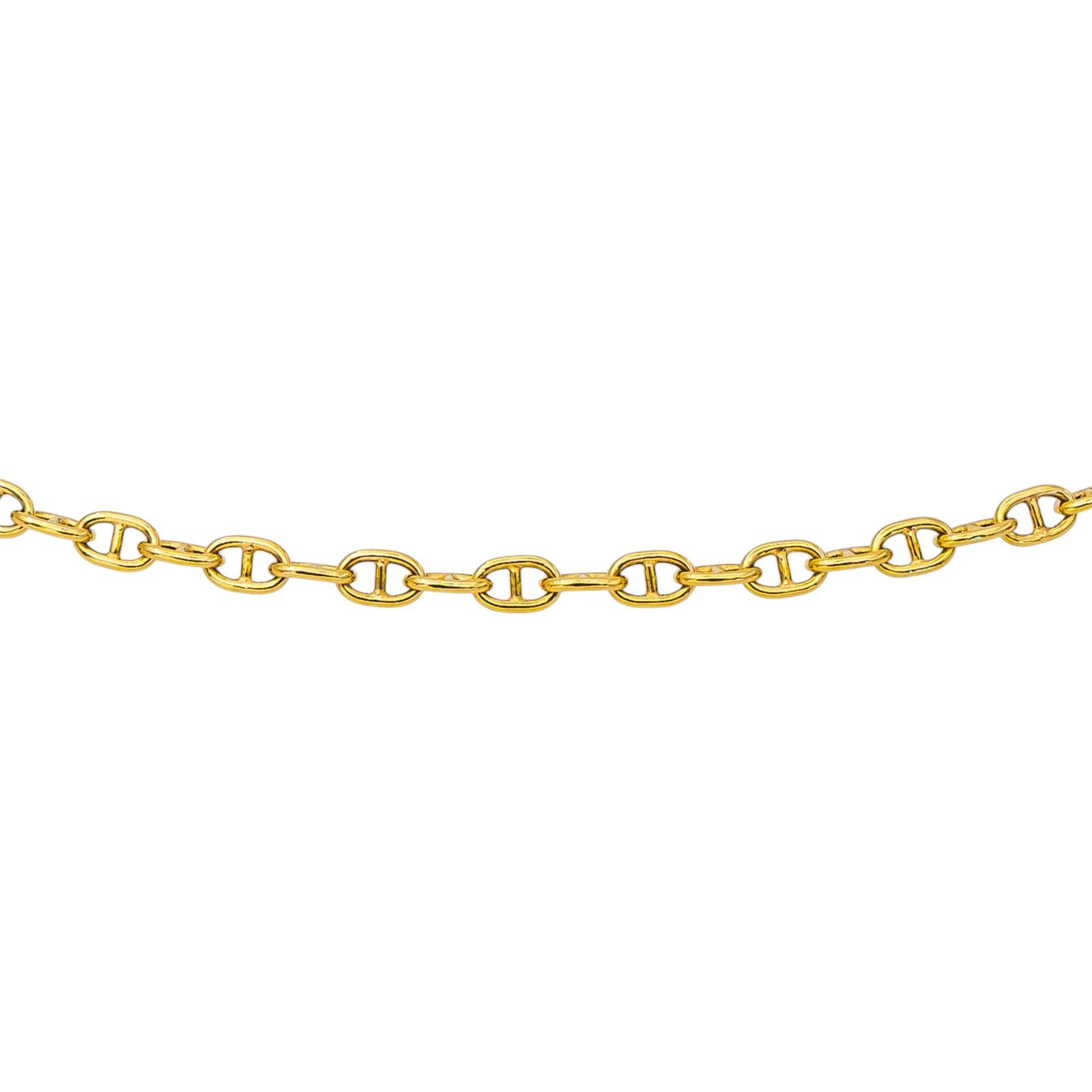 Collier Chaîne Marine Or jaune