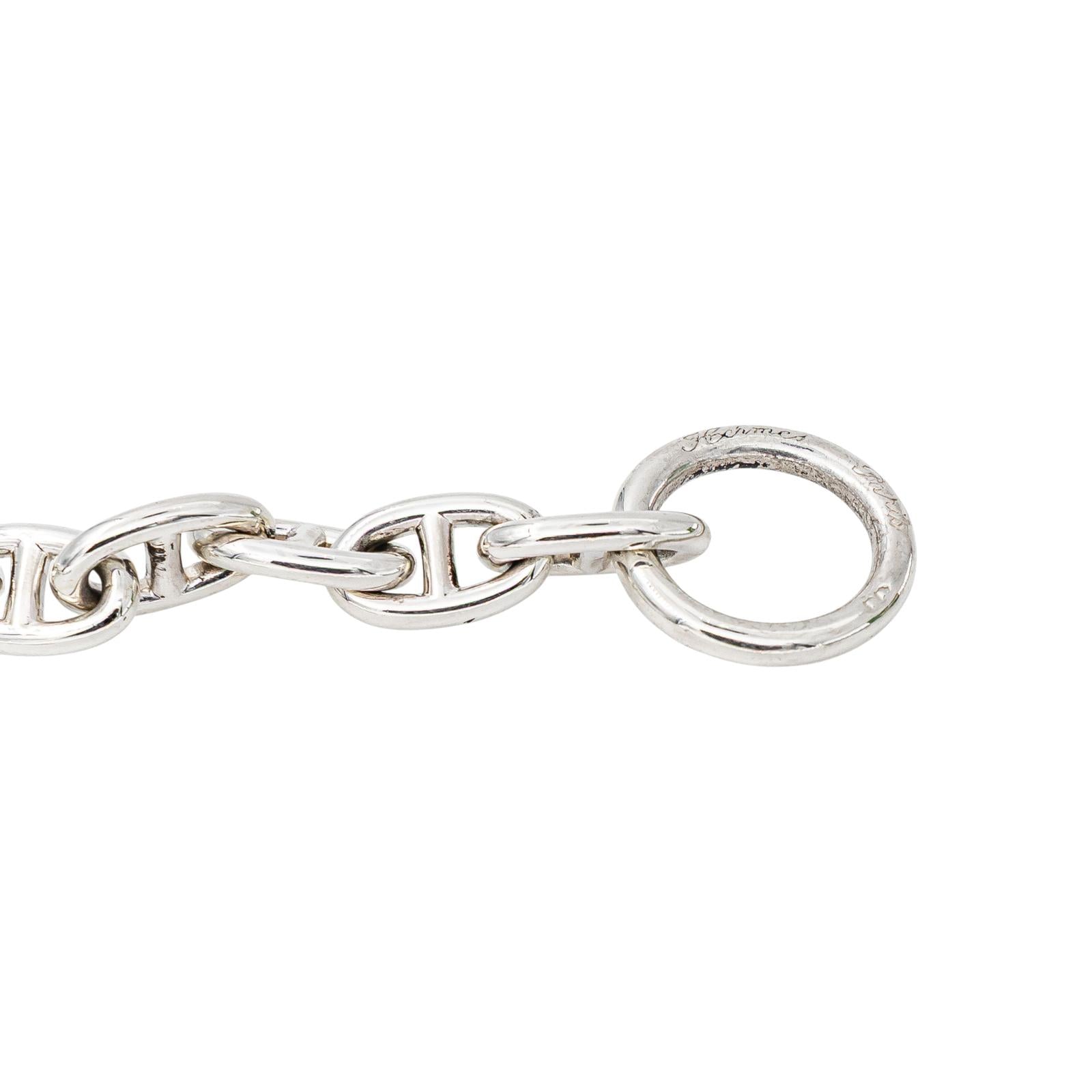 Hermès Pierre Lefèvre Anchor Chain Necklace, Silver