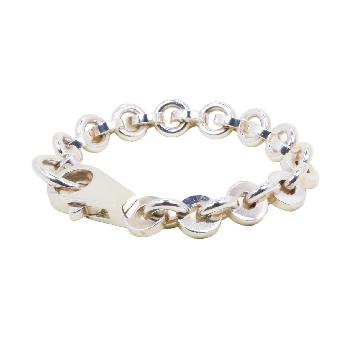 HERMÈS "Voltige" Silver Link Bracelet