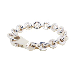 HERMÈS "Voltige" Silver Link Bracelet