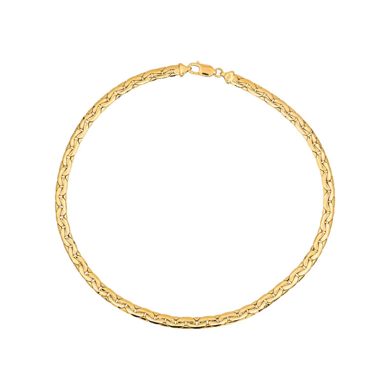 Collier Maille haricot Or jaune