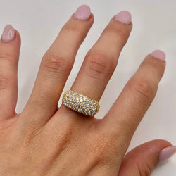 Yellow Gold and Diamond Ring