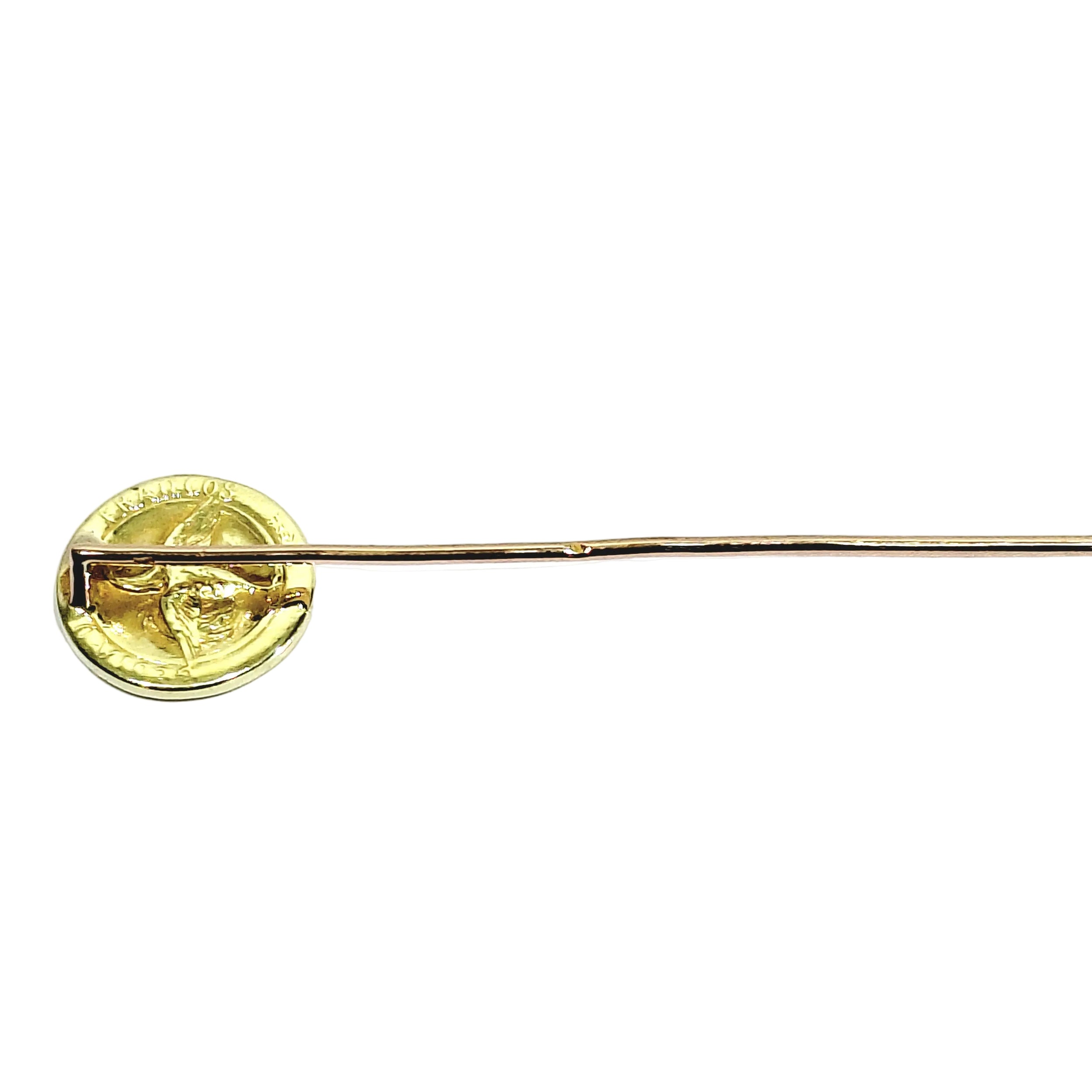 RÉVILLON tie pin in yellow gold and rose gold