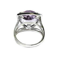 MAUBOUSSIN "Mes coules à toi" Solitaire Ring in white gold, with Amethyst and Diamonds