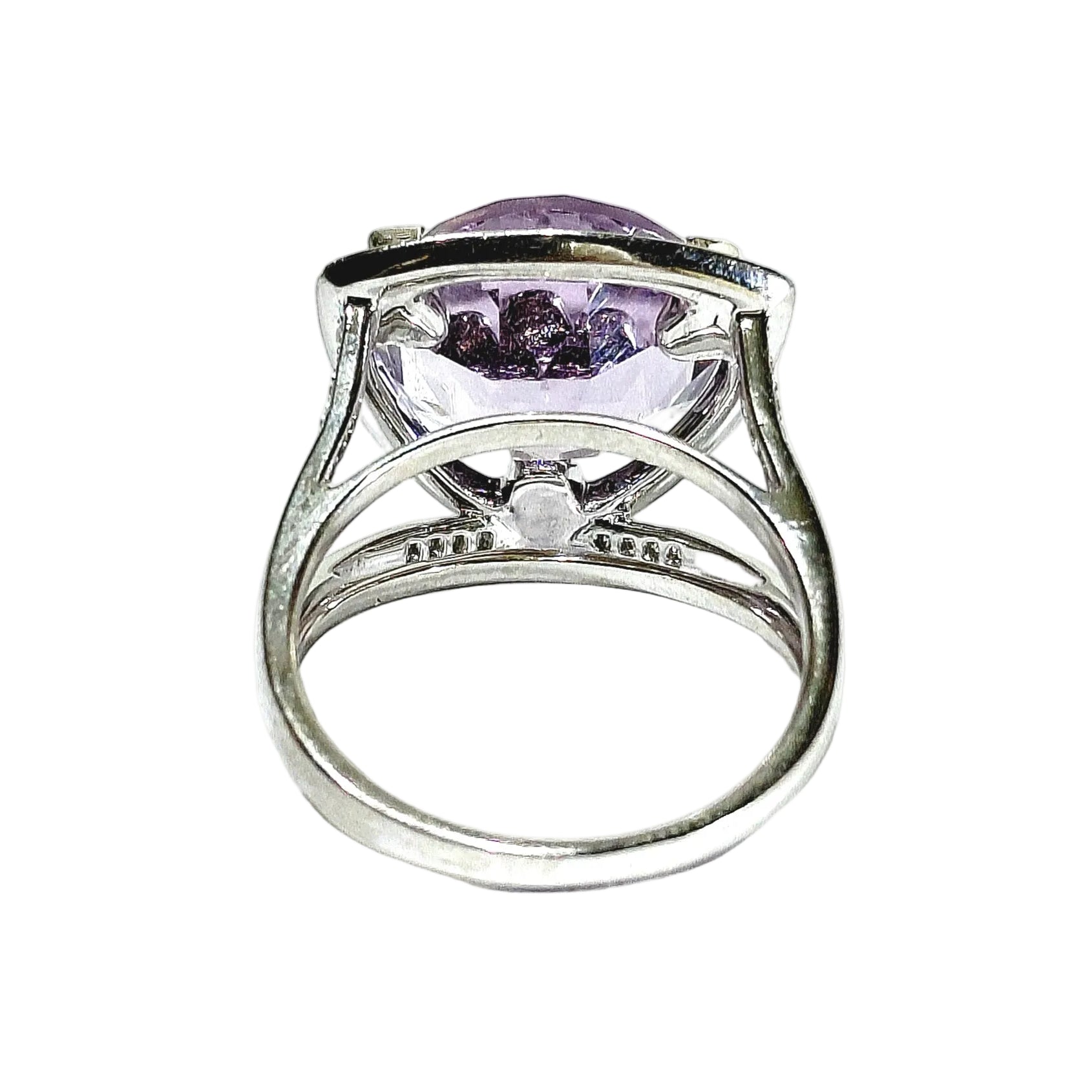 MAUBOUSSIN "Mes coules à toi" Solitaire Ring in white gold, with Amethyst and Diamonds