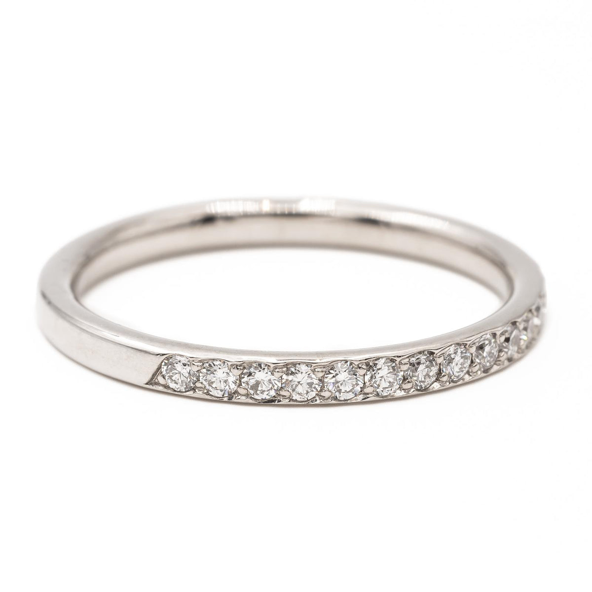 White gold Diamond Half-Wedding Band