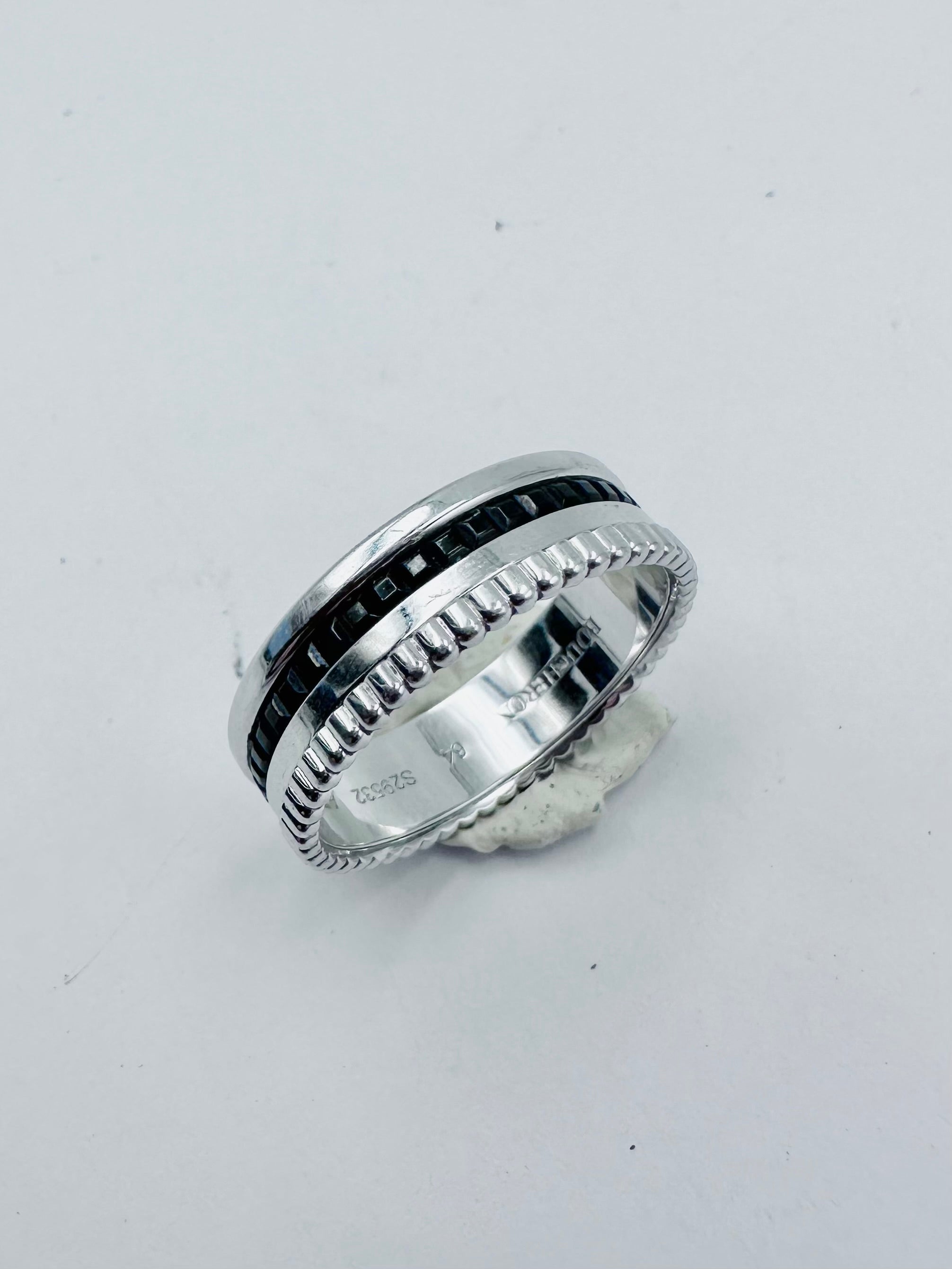 BOUCHERON "Quatre Black Edition" Ring in white gold and black PVD