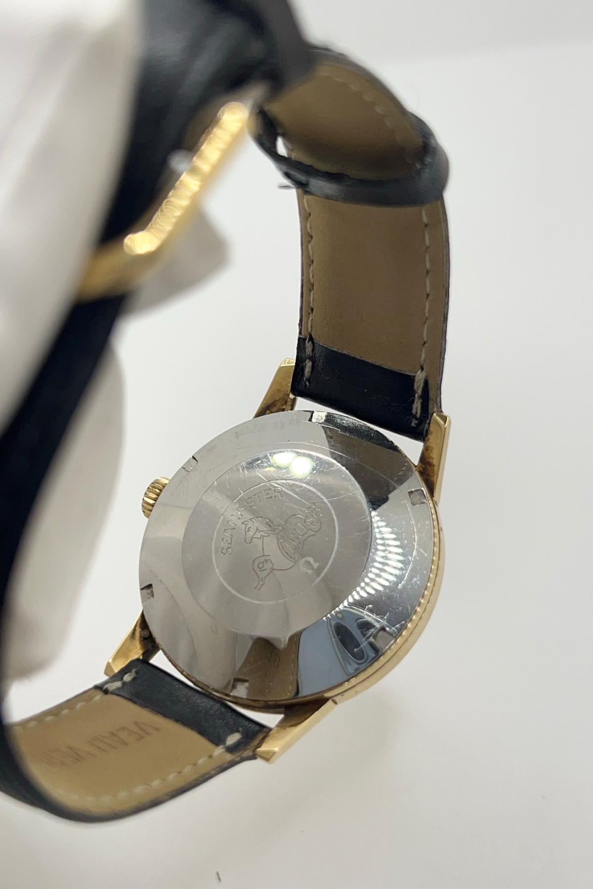 OMEGA "Seamaster 300" Watch in Stainless Steel and Leather