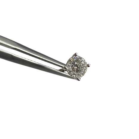 White Gold and Diamond Earrings