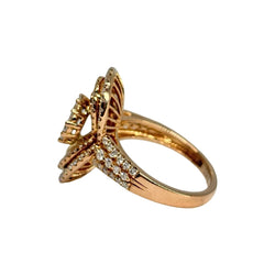 Rose Gold and Diamond Pave Ring