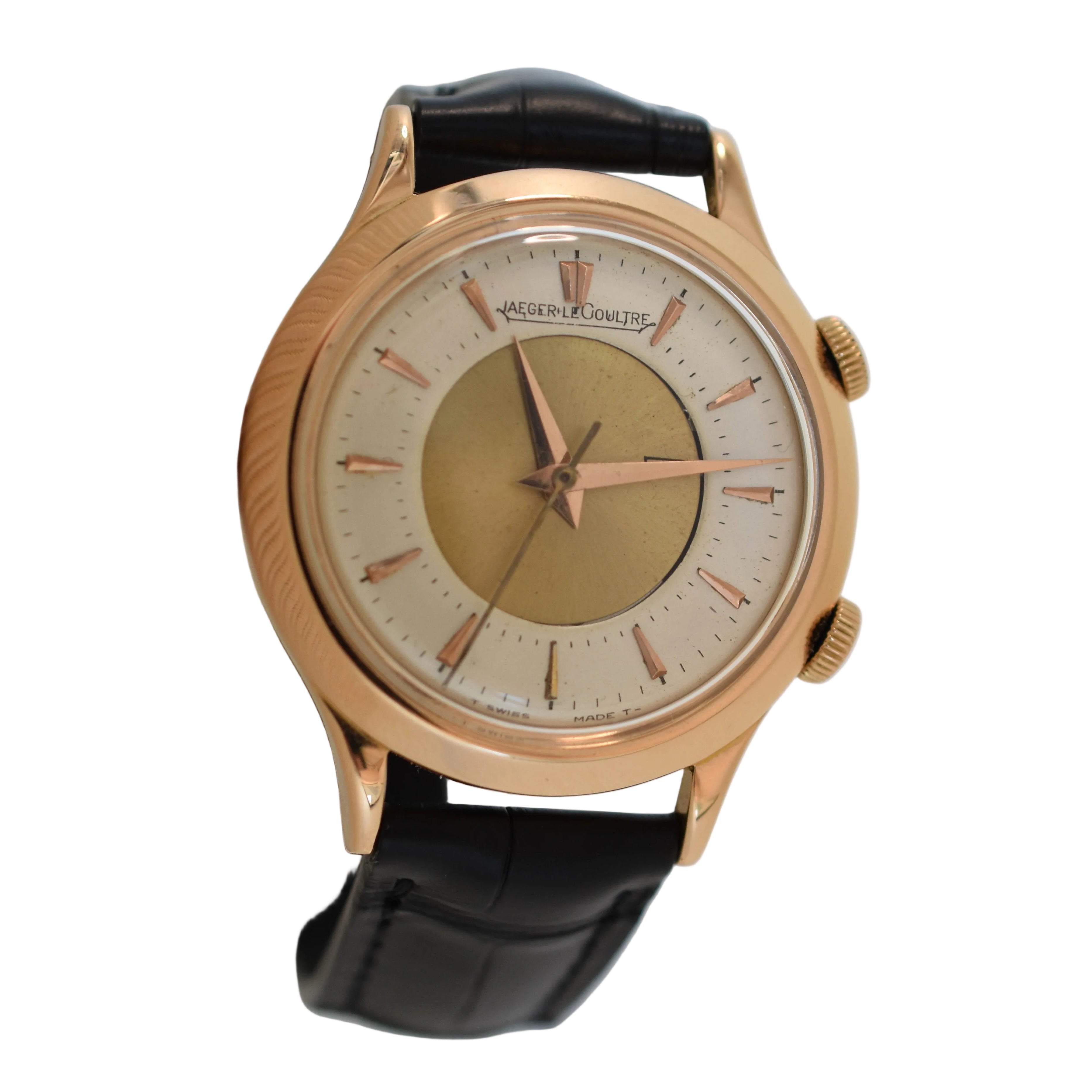 Montre JAEGER-LECOULTRE Mémovox Révéil en or rose