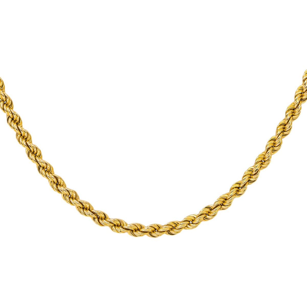 Collier Maille Corde Or jaune