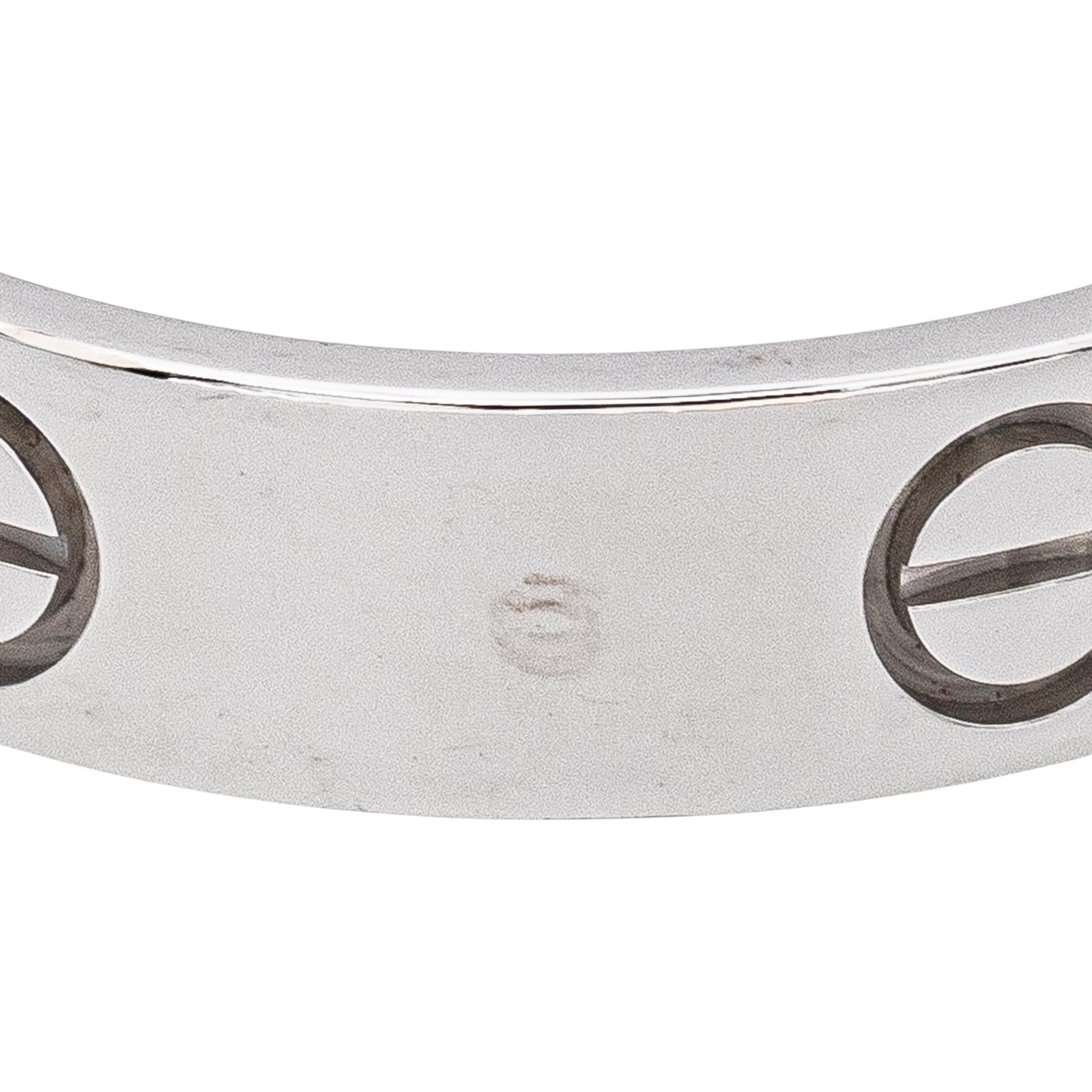 Cartier Love Ring White Gold
