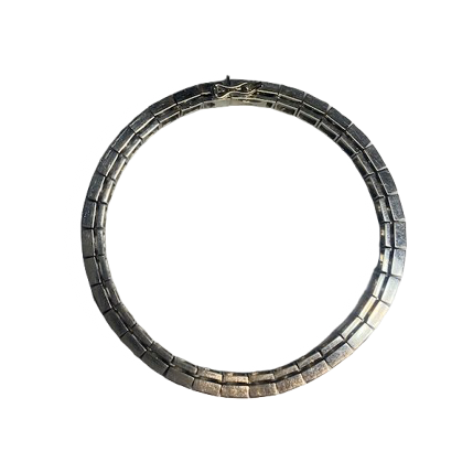 "Ligne" Bracelet in White Gold and Diamonds