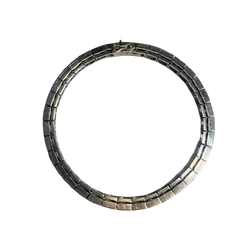 "Ligne" Bracelet in White Gold and Diamonds