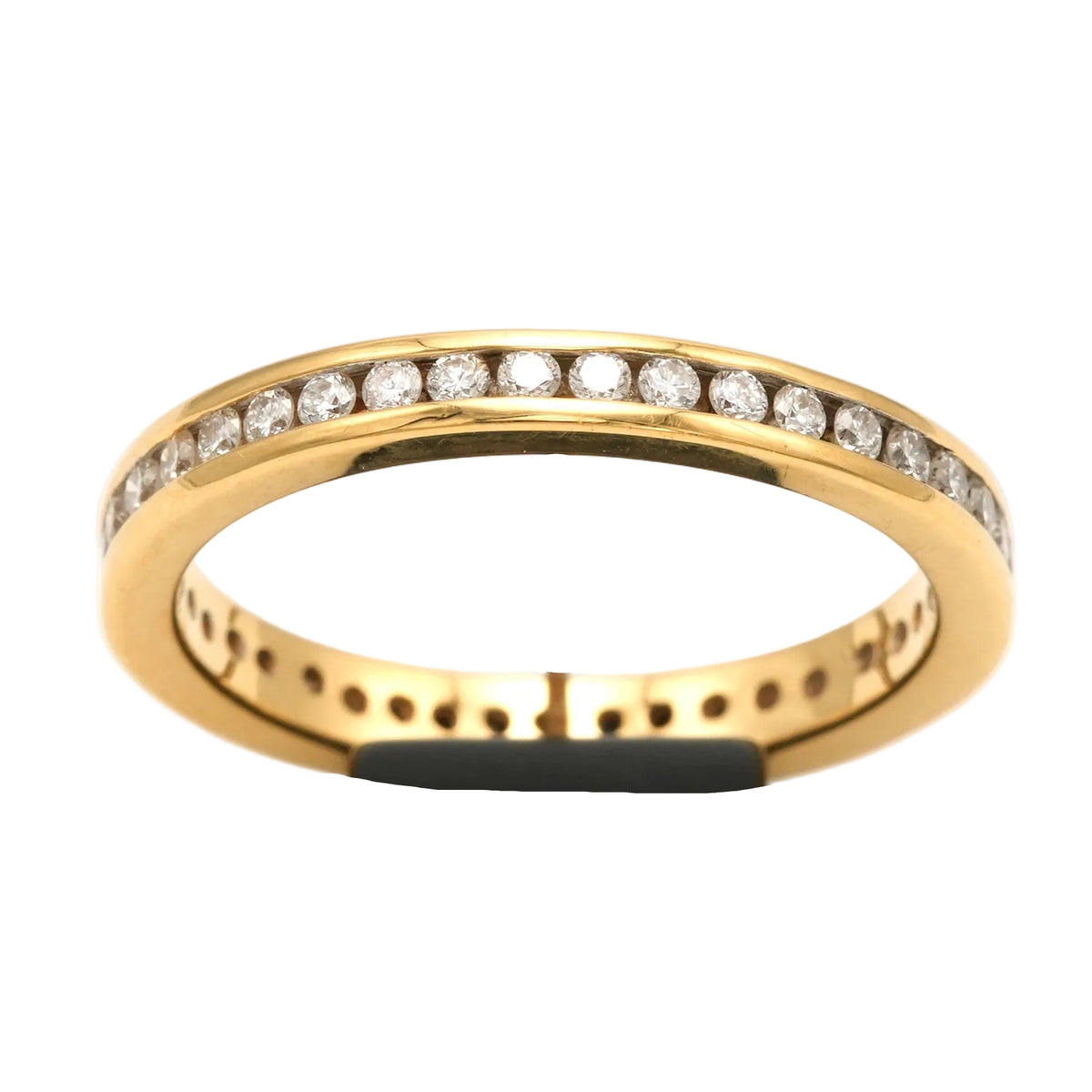 Yellow Gold and Diamond Wedding Band