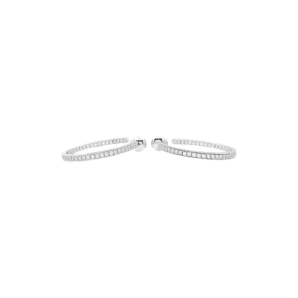 Earrings Cartier, white gold and diamonds.