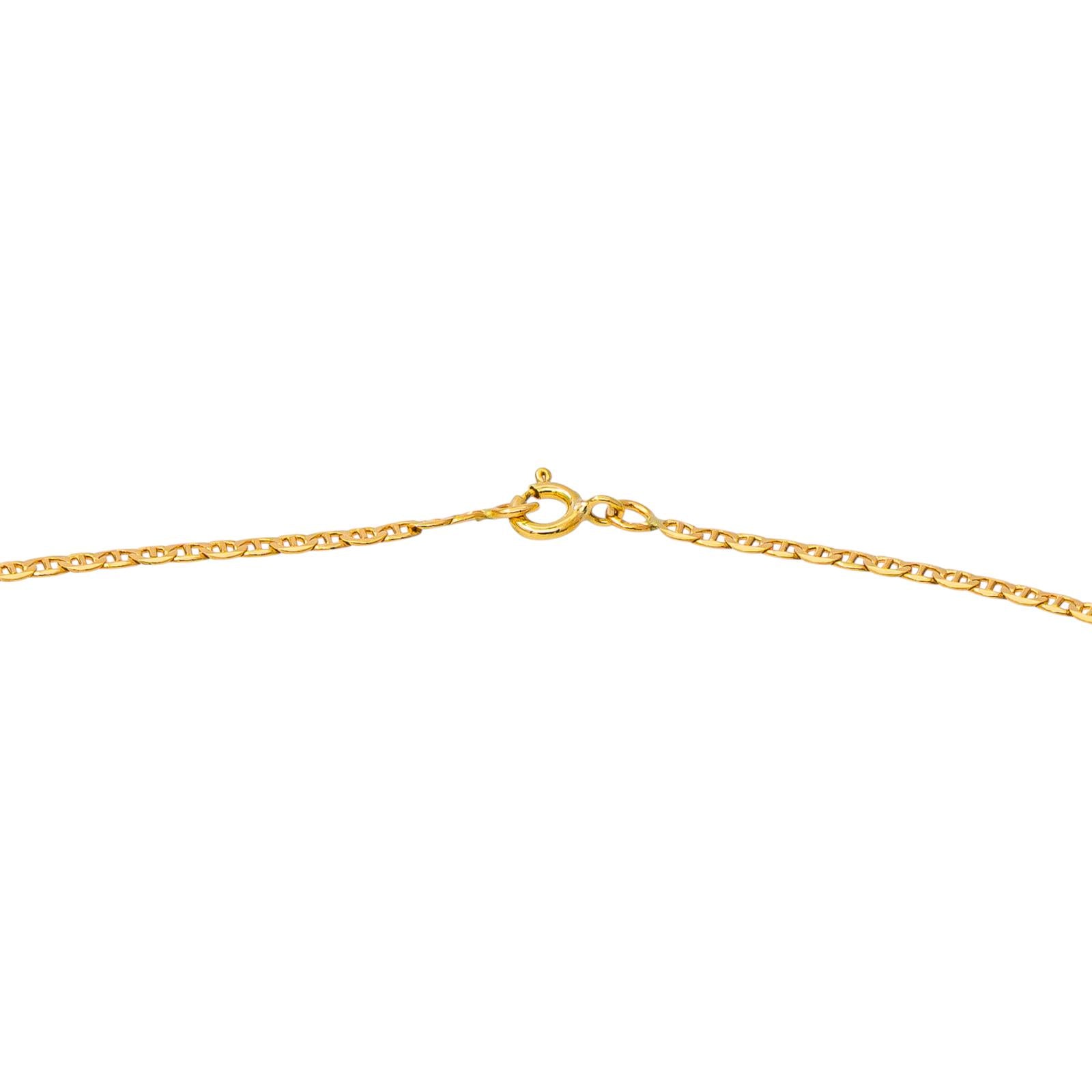 Necklace Link Anchor Chain Yellow gold