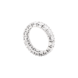White Gold and Diamond Wedding Band