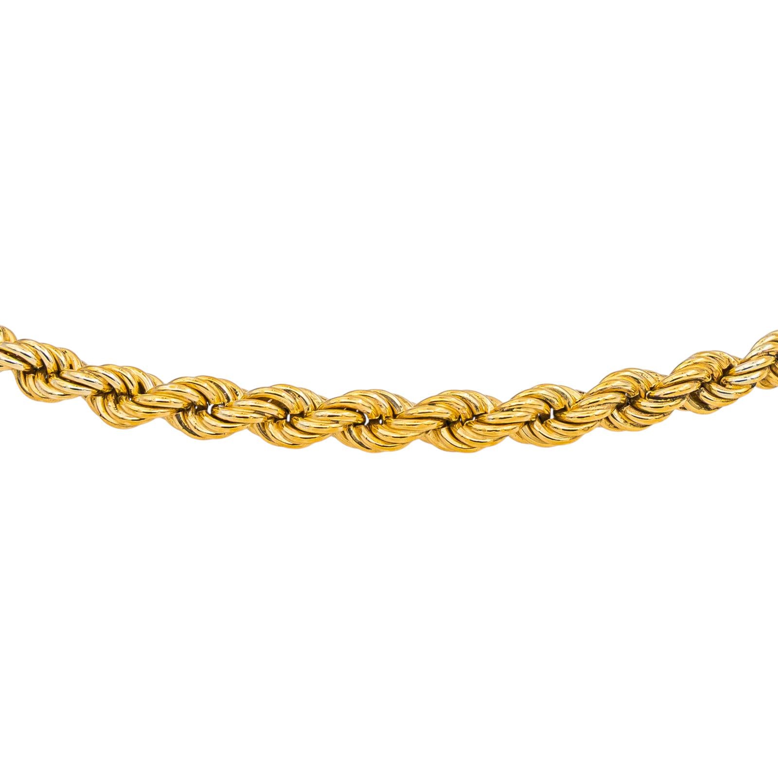 Collier Maille torsadée Or jaune