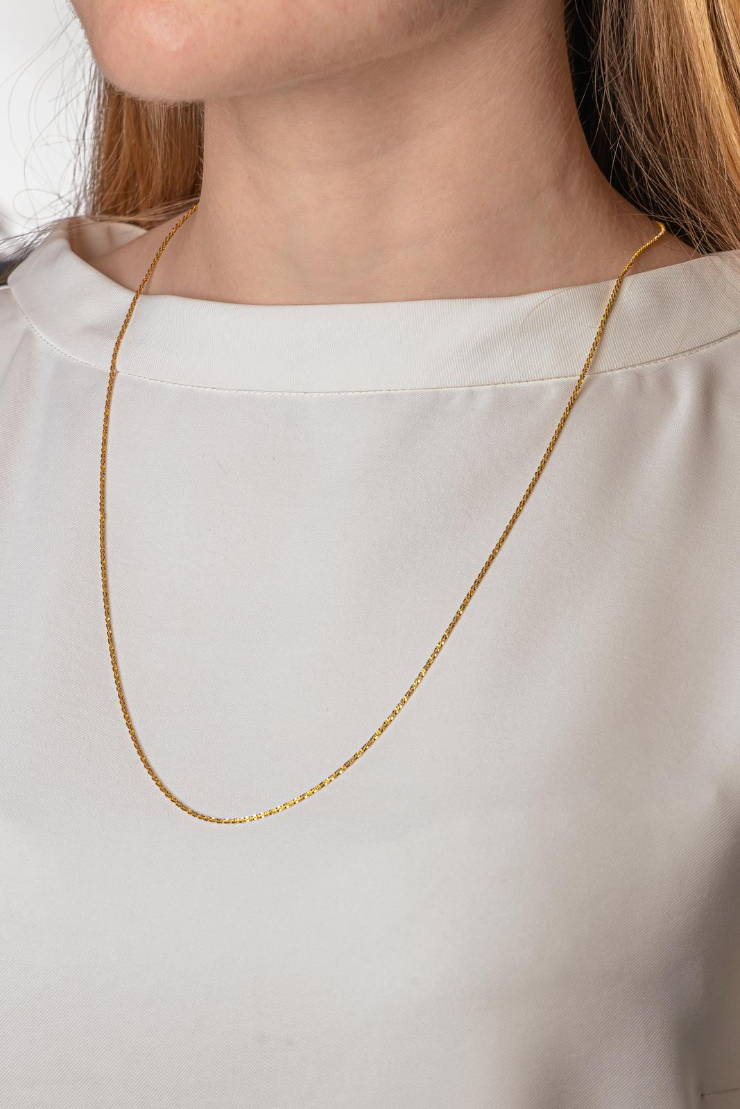 "Négligé" Necklace in Yellow gold