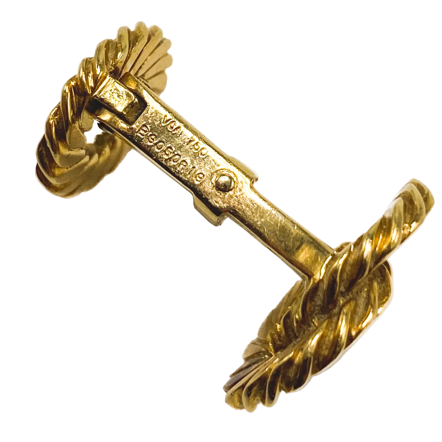 VAN CLEEF & ARPELS yellow gold cufflinks