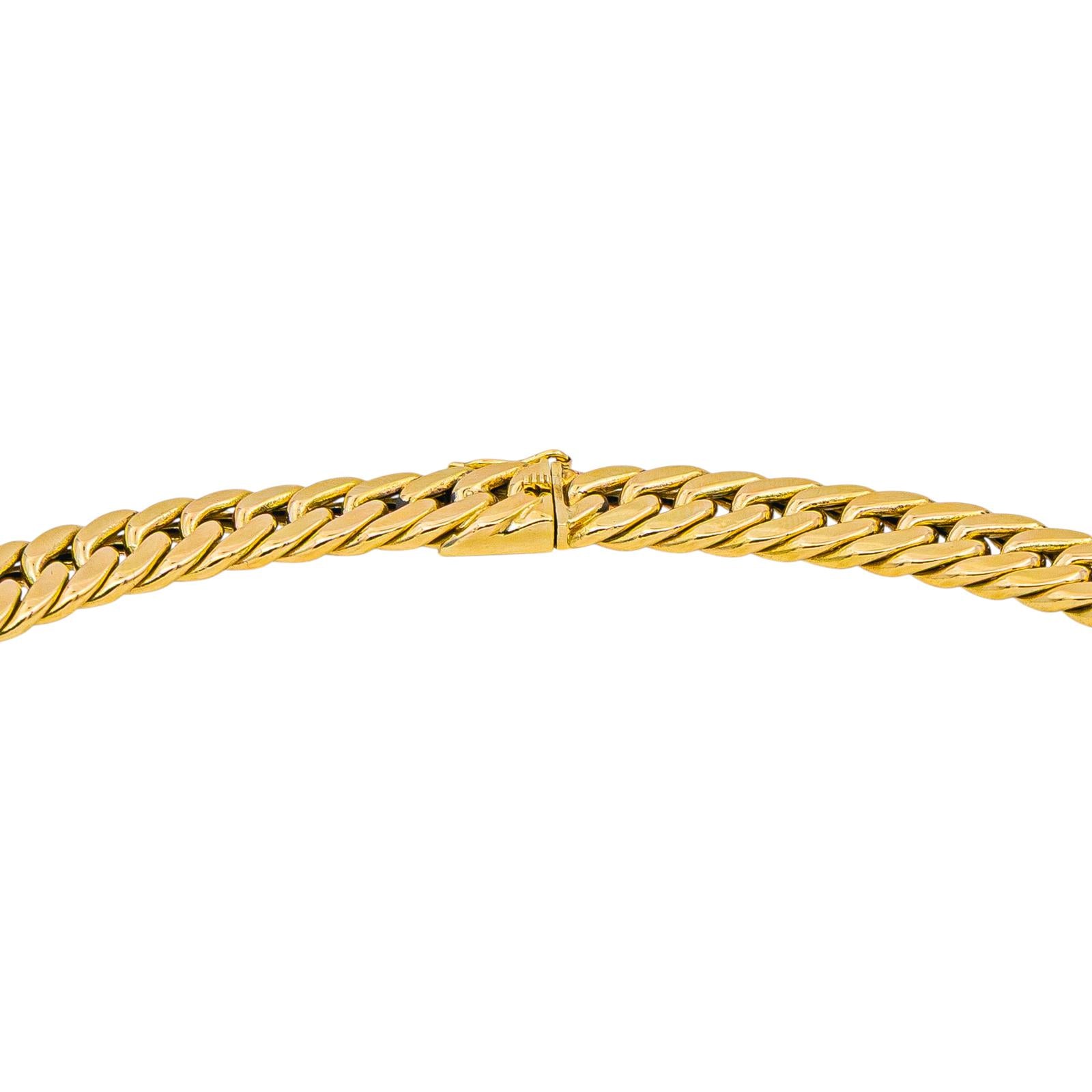 Link Curb chain necklace Yellow gold