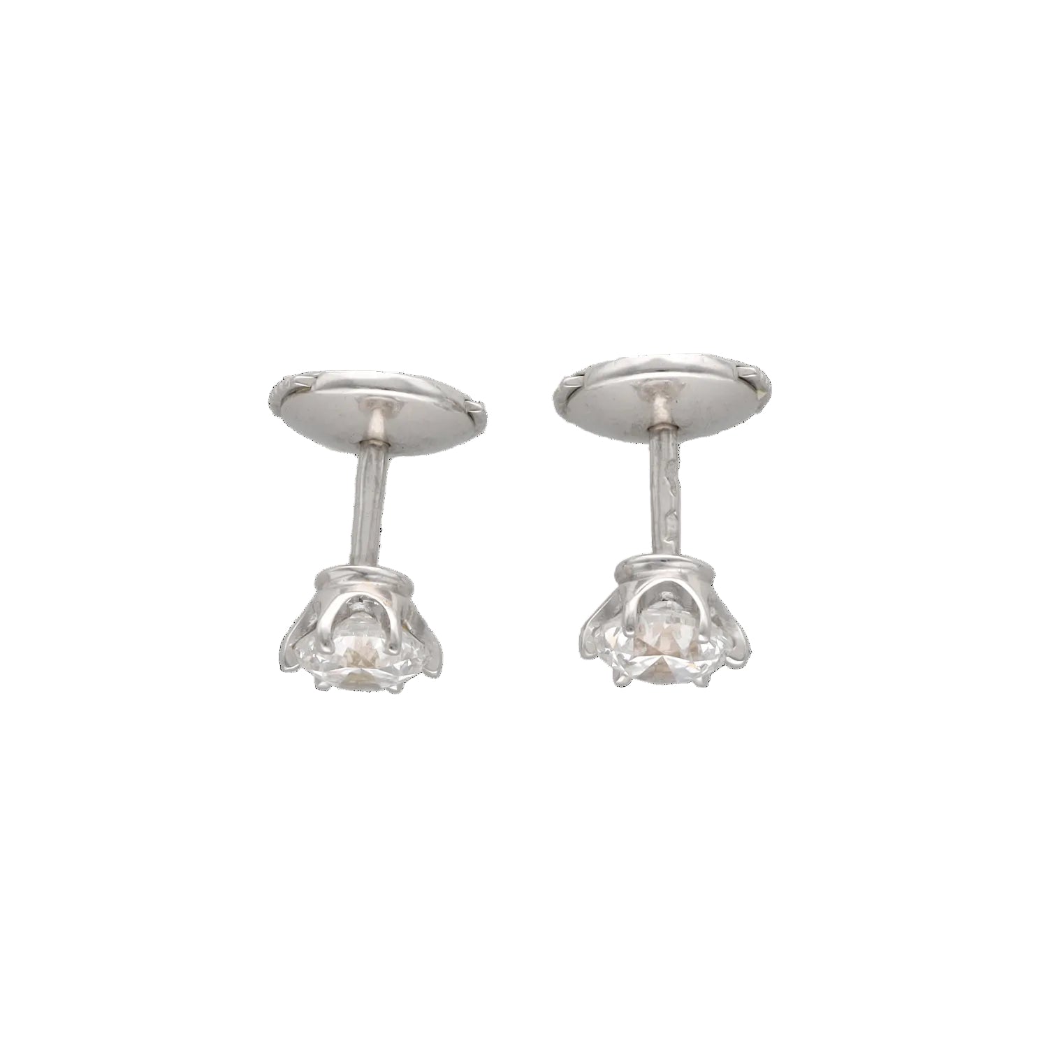 Earrings in White Gold, Platinum, and Diamonds