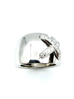 CHAUMET ring. "Liens" collection in white gold and diamonds