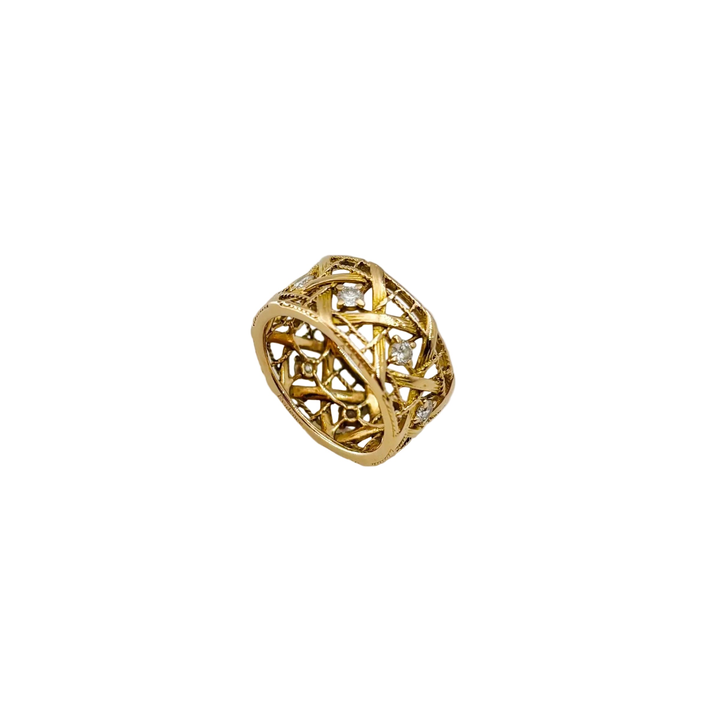 DIOR "My Dior" GM Ring in yellow gold and diamonds