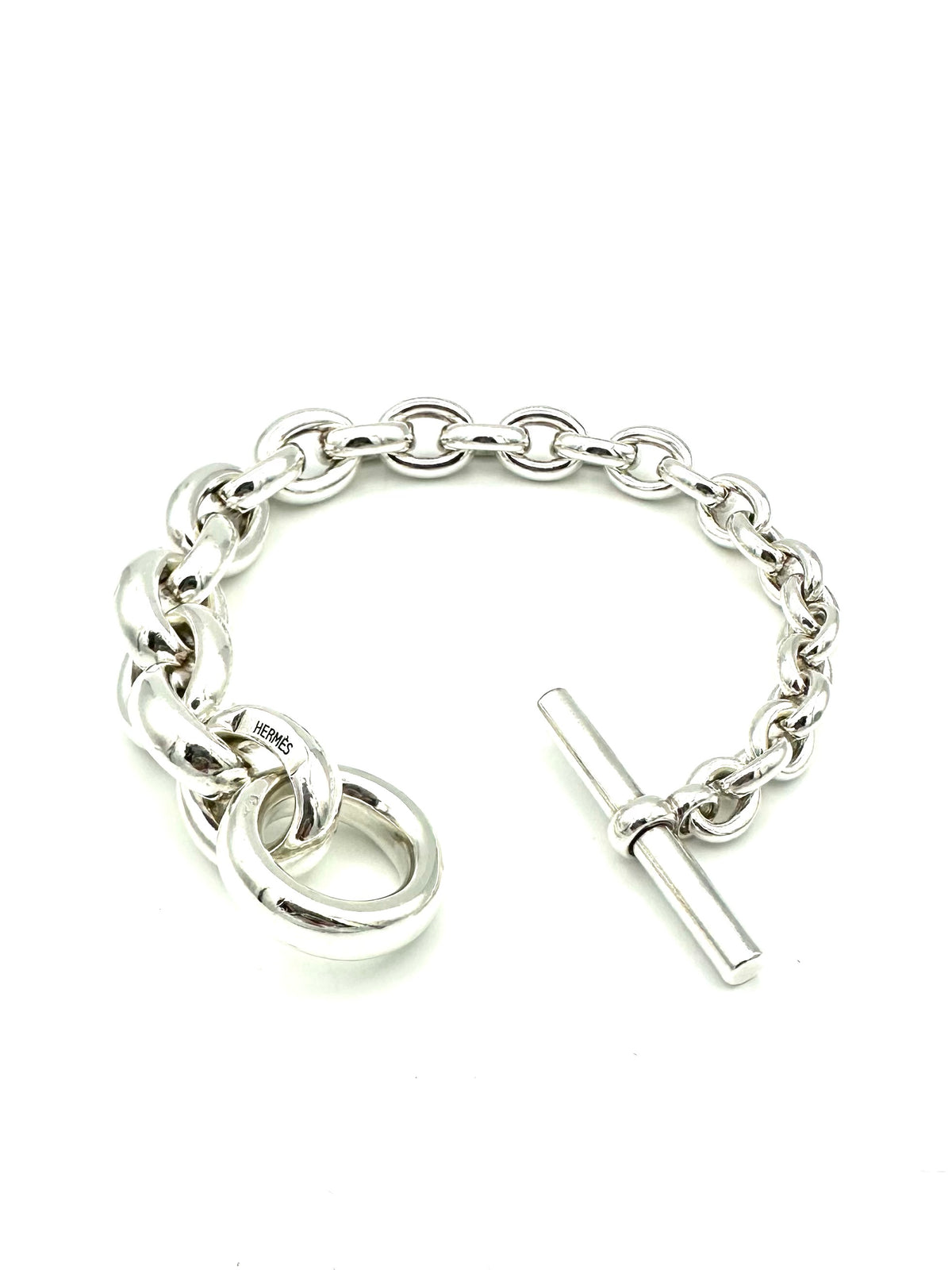 Bracelet Maille HERMÈS Crescendo en argent