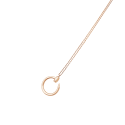 Collier Cartier, "Juste un Clou", or rose et diamants.