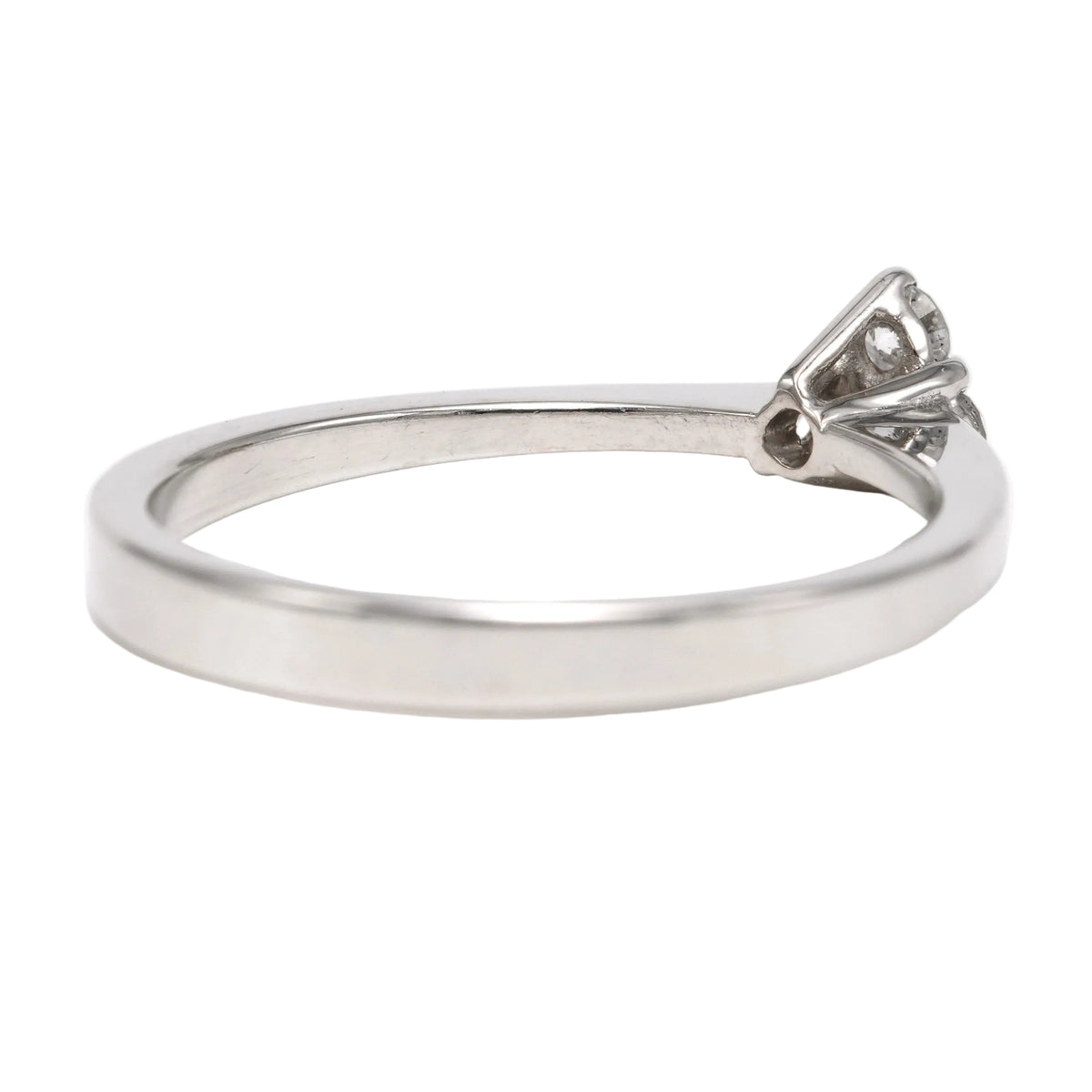 Trilogy Ring in White Gold and Diamonds