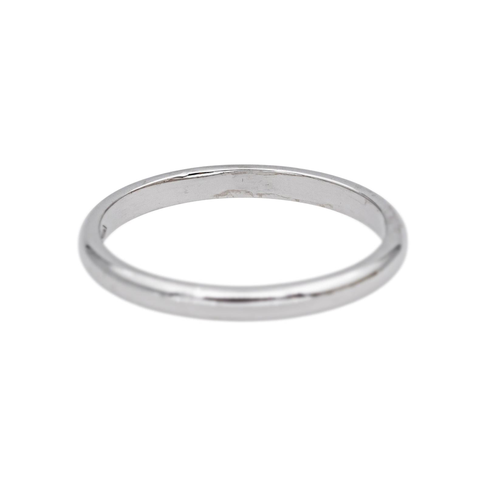 Cartier Wedding band ring 1895 Platinum