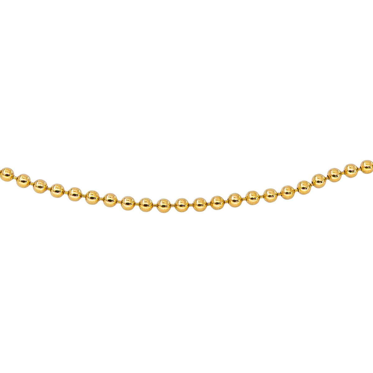 Collier Maille boule Or jaune