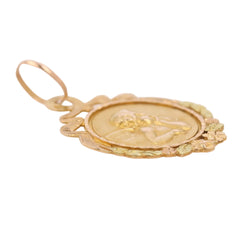 Rose gold and green gold Medal