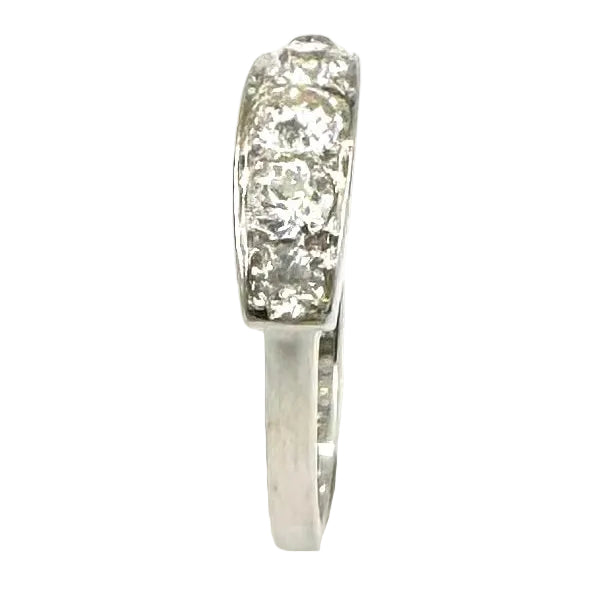 White Gold and Diamond Garter Ring
