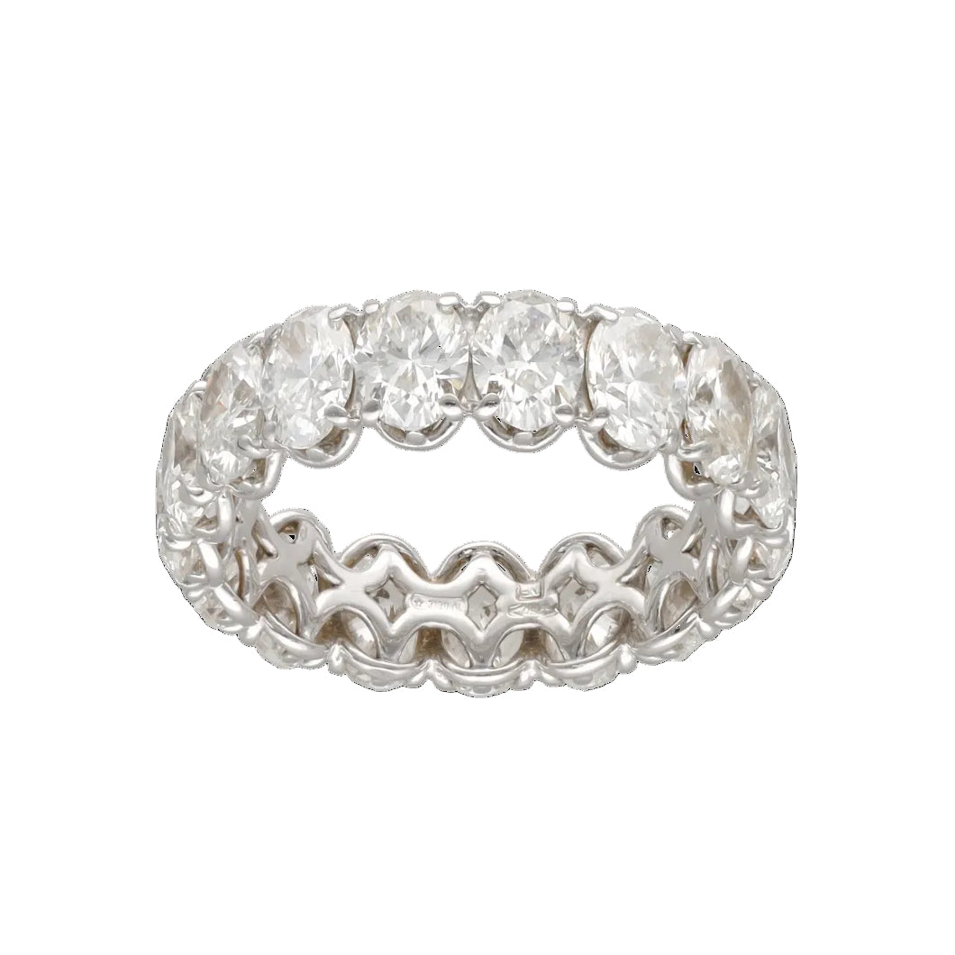 White Gold and Diamond Wedding Band