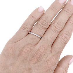 Ring Boucheron, "Epure", white gold, diamonds.